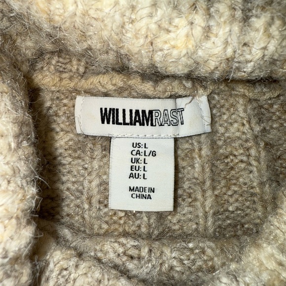 William Rast Women’s Turtleneck Wool Blend Sweater Size Large - Picture 3 of 6